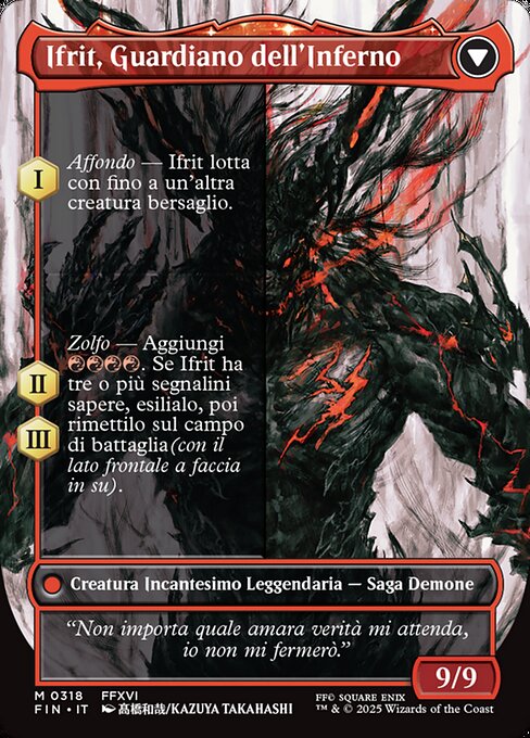 Clive, Ifrit's Dominant // Ifrit, Warden of Inferno - Verso