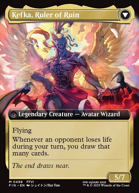 Kefka, Court Mage // Kefka, Ruler of Ruin - Verso