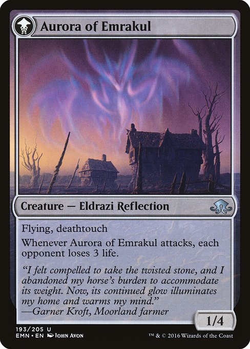 Cryptolith Fragment // Aurora of Emrakul - Verso