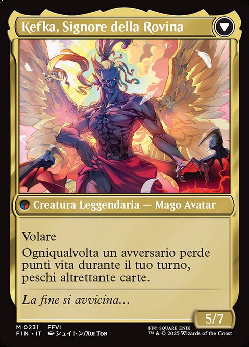Kefka, Court Mage // Kefka, Ruler of Ruin - Verso