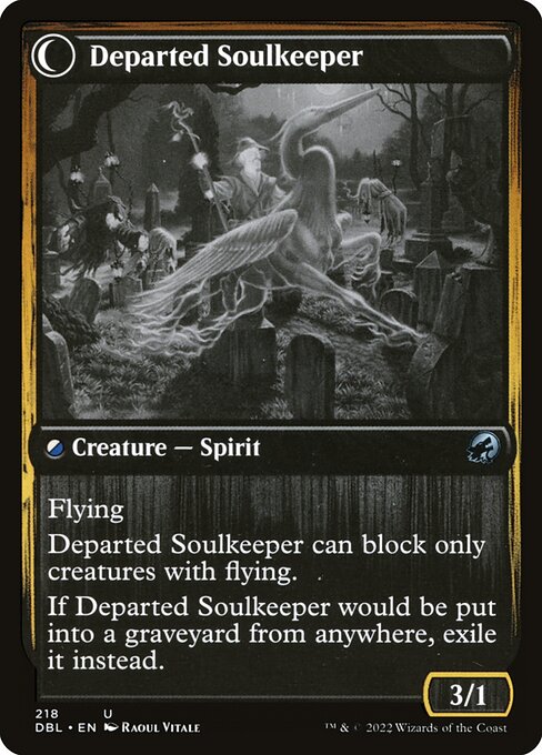 Devoted Grafkeeper // Departed Soulkeeper - Verso