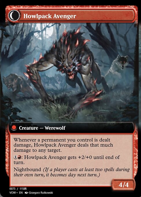 Ill-Tempered Loner // Howlpack Avenger - Verso