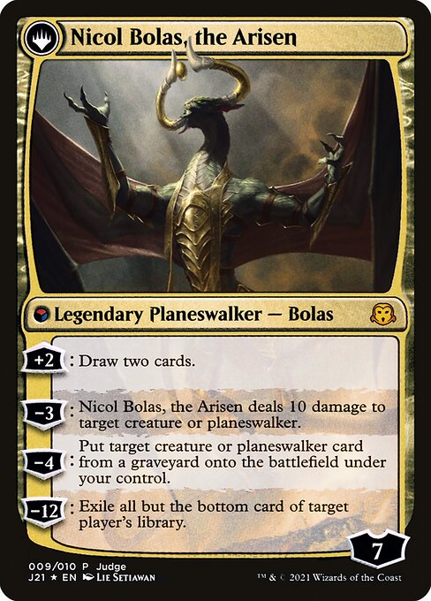 Nicol Bolas, the Ravager // Nicol Bolas, the Arisen - Verso