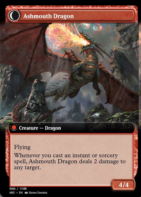 Smoldering Egg // Ashmouth Dragon - Verso