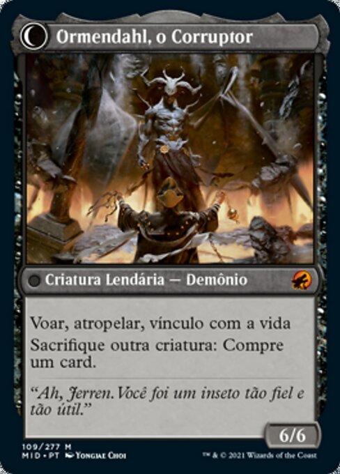 Jerren, Corrupted Bishop // Ormendahl, the Corrupter - Verso