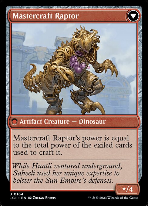 Saheeli's Lattice // Mastercraft Raptor - Verso