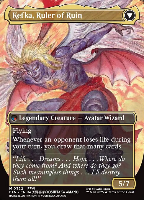 Kefka, Court Mage // Kefka, Ruler of Ruin - Verso