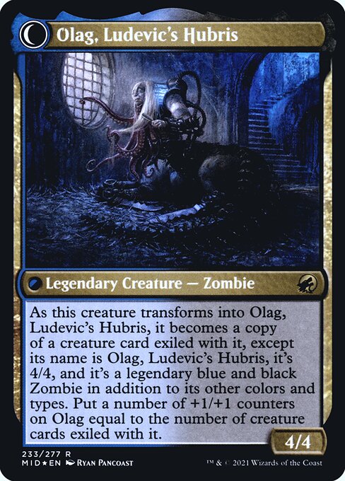 Ludevic, Necrogenius // Olag, Ludevic's Hubris - Verso