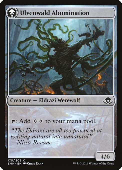 Ulvenwald Captive // Ulvenwald Abomination - Verso