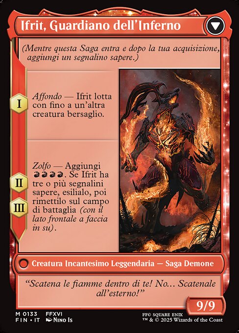 Clive, Ifrit's Dominant // Ifrit, Warden of Inferno - Verso