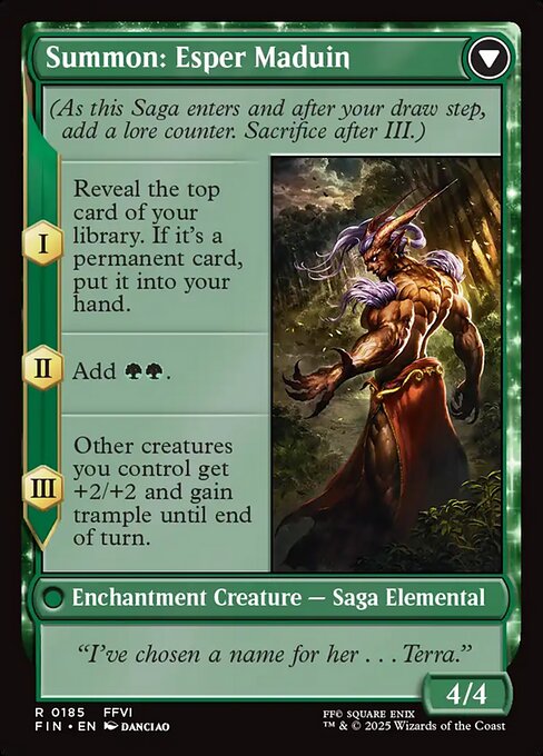 Esper Origins // Summon: Esper Maduin - Verso