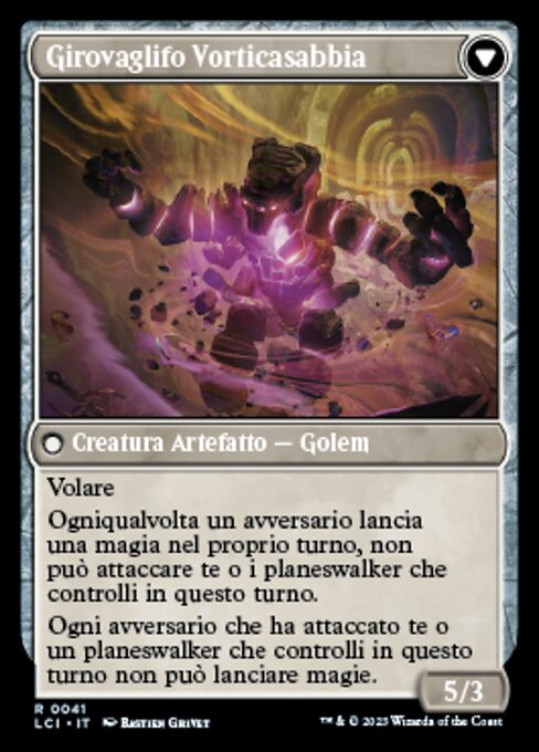Unstable Glyphbridge // Sandswirl Wanderglyph - Verso
