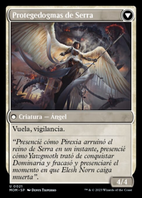 Invasion of Dominaria // Serra Faithkeeper - Verso