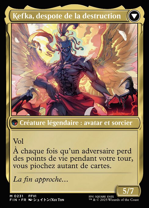 Kefka, Court Mage // Kefka, Ruler of Ruin - Verso