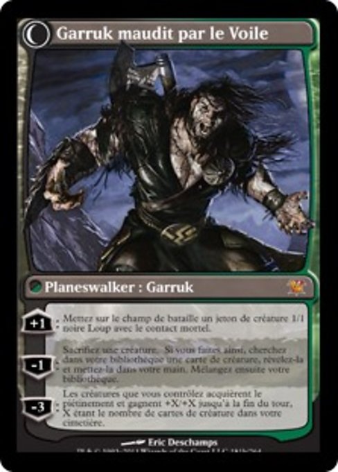 Garruk Relentless // Garruk, the Veil-Cursed - Verso