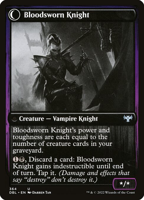 Bloodsworn Squire // Bloodsworn Knight - Verso