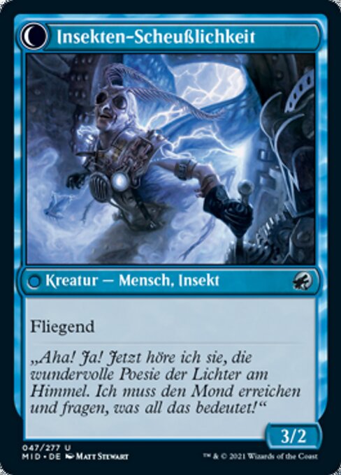 Delver of Secrets // Insectile Aberration - Verso