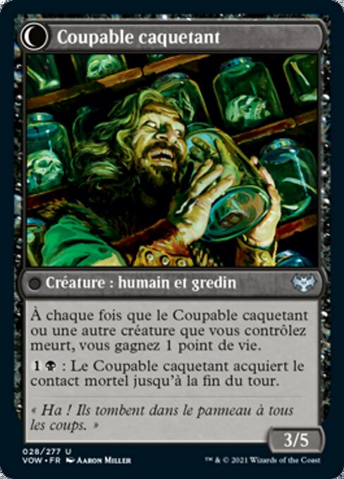 Panicked Bystander // Cackling Culprit - Verso