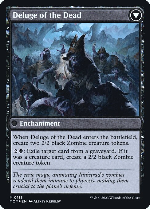 Invasion of Innistrad // Deluge of the Dead - Verso