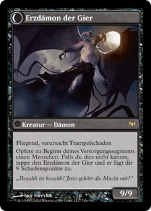 Ravenous Demon // Archdemon of Greed - Verso