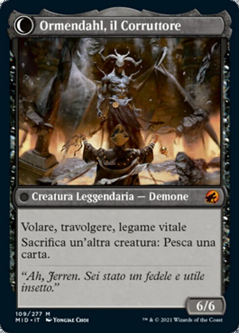 Jerren, Corrupted Bishop // Ormendahl, the Corrupter - Verso