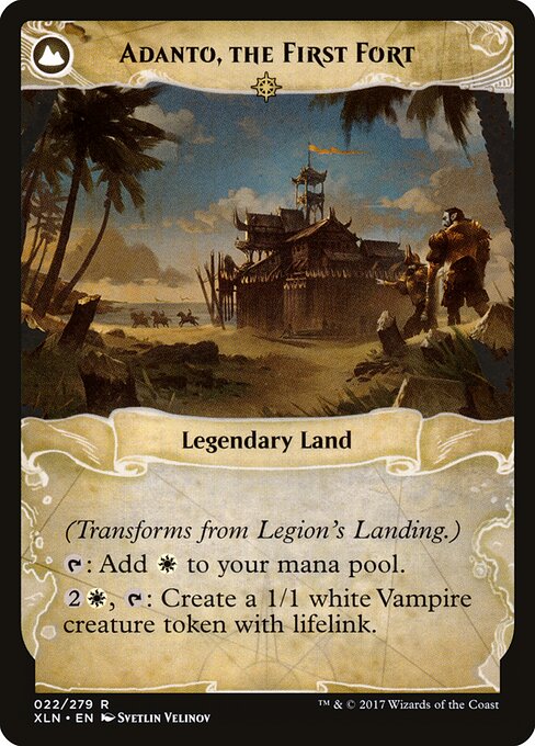 Legion's Landing // Adanto, the First Fort - Verso
