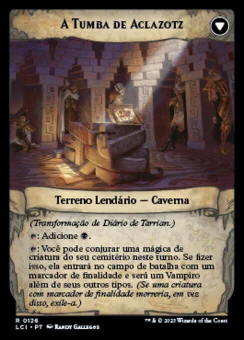 Tarrian's Journal // The Tomb of Aclazotz - Verso