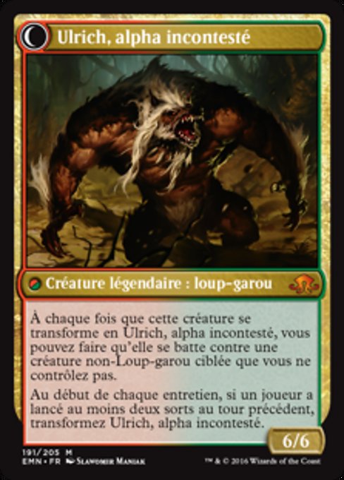 Ulrich of the Krallenhorde // Ulrich, Uncontested Alpha - Verso