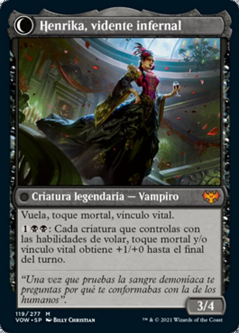 Henrika Domnathi // Henrika, Infernal Seer - Verso