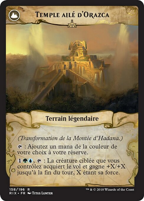 Hadana's Climb // Winged Temple of Orazca - Verso