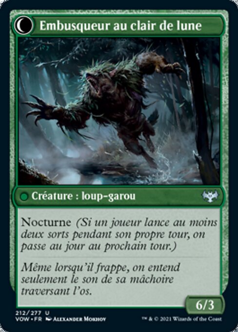 Oakshade Stalker // Moonlit Ambusher - Verso