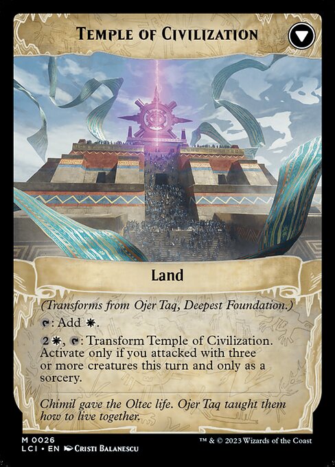 Ojer Taq, Deepest Foundation // Temple of Civilization - Verso