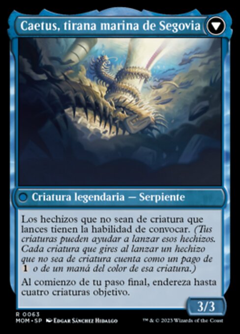 Invasion of Segovia // Caetus, Sea Tyrant of Segovia - Verso