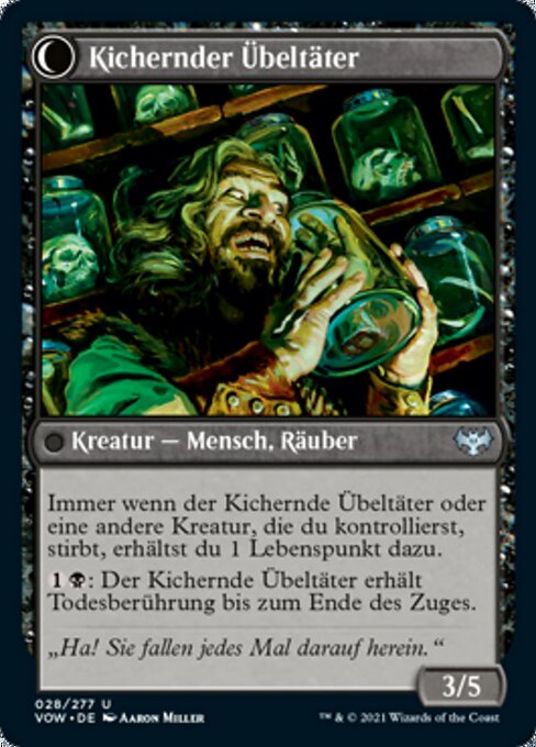 Panicked Bystander // Cackling Culprit - Verso
