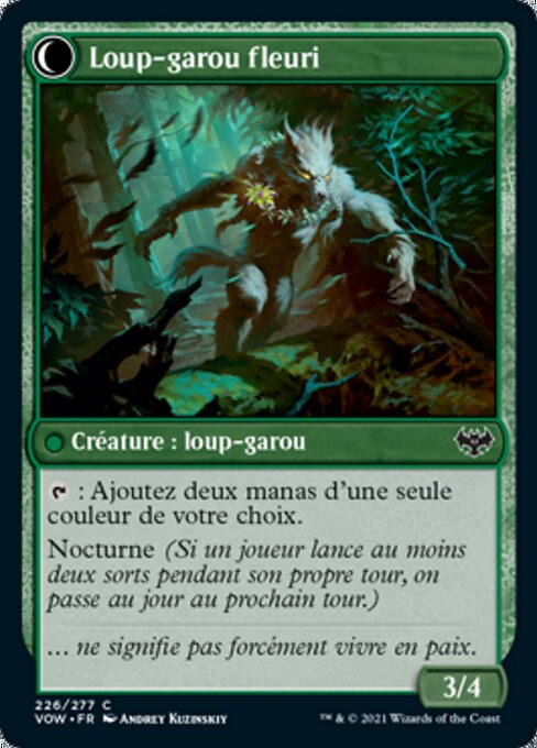 Weaver of Blossoms // Blossom-Clad Werewolf - Verso