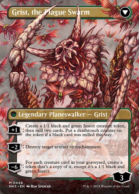 Grist, Voracious Larva // Grist, the Plague Swarm - Verso