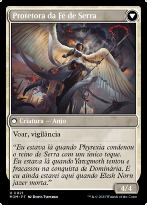 Invasion of Dominaria // Serra Faithkeeper - Verso