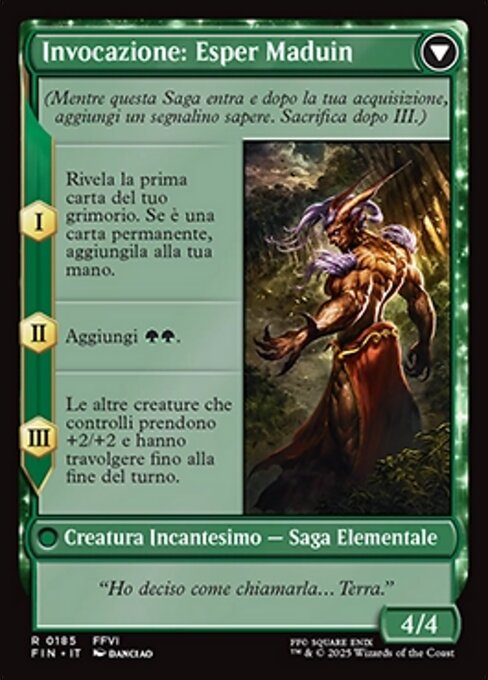 Esper Origins // Summon: Esper Maduin - Verso