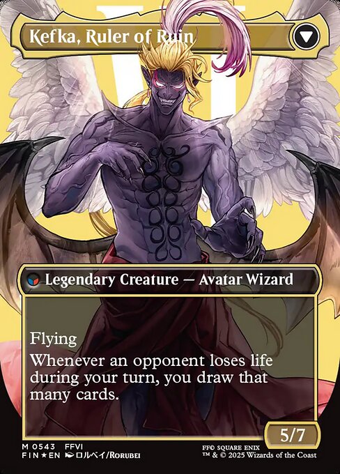 Kefka, Court Mage // Kefka, Ruler of Ruin - Verso