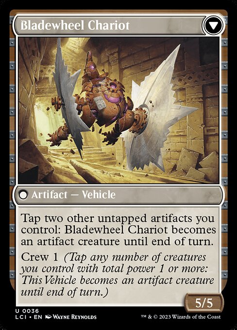 Spring-Loaded Sawblades // Bladewheel Chariot - Verso