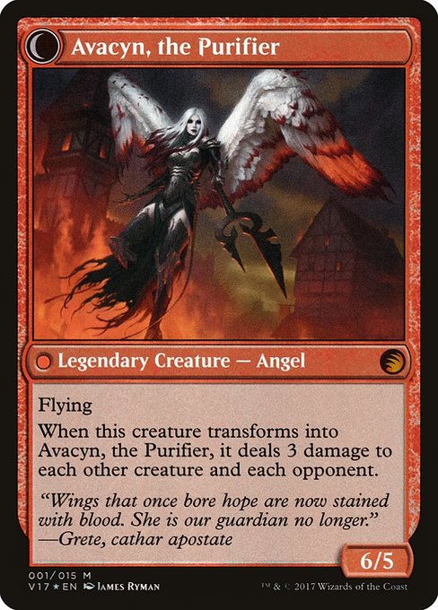 Archangel Avacyn // Avacyn, the Purifier - Verso