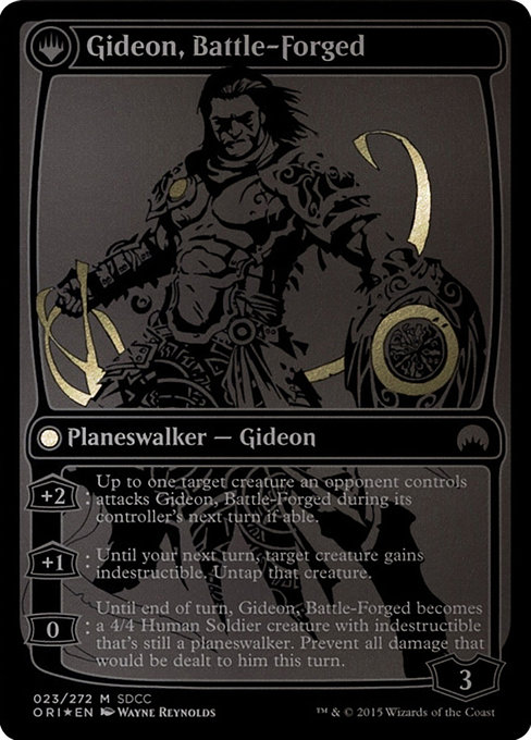 Kytheon, Hero of Akros // Gideon, Battle-Forged - Verso