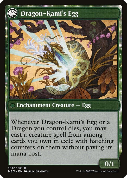 The Dragon-Kami Reborn // Dragon-Kami's Egg - Verso