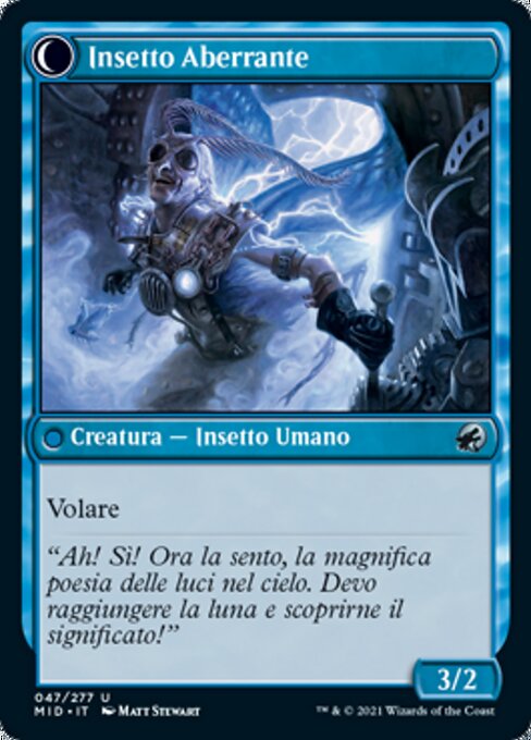 Delver of Secrets // Insectile Aberration - Verso