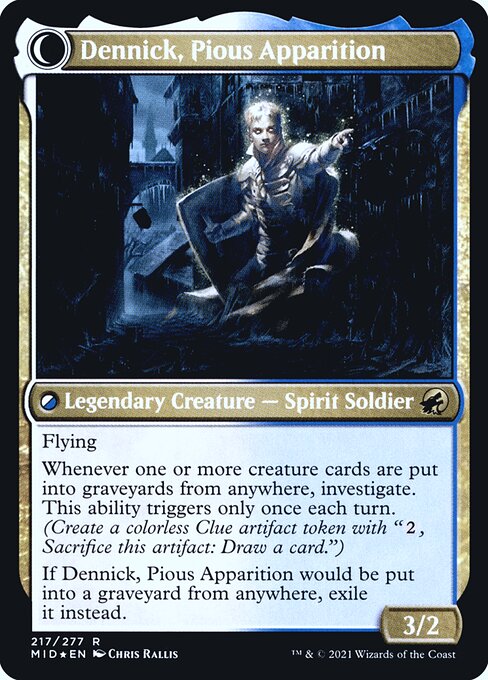 Dennick, Pious Apprentice // Dennick, Pious Apparition - Verso