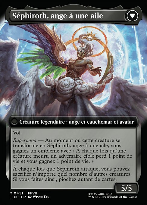 Sephiroth, Fabled SOLDIER // Sephiroth, One-Winged Angel - Verso