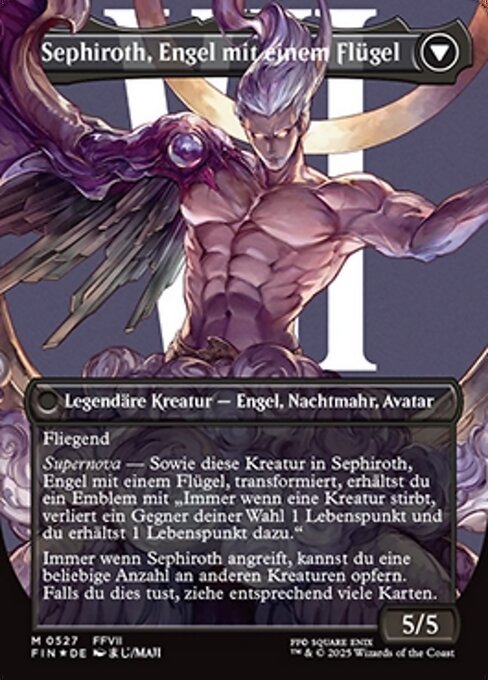 Sephiroth, Fabled SOLDIER // Sephiroth, One-Winged Angel - Verso