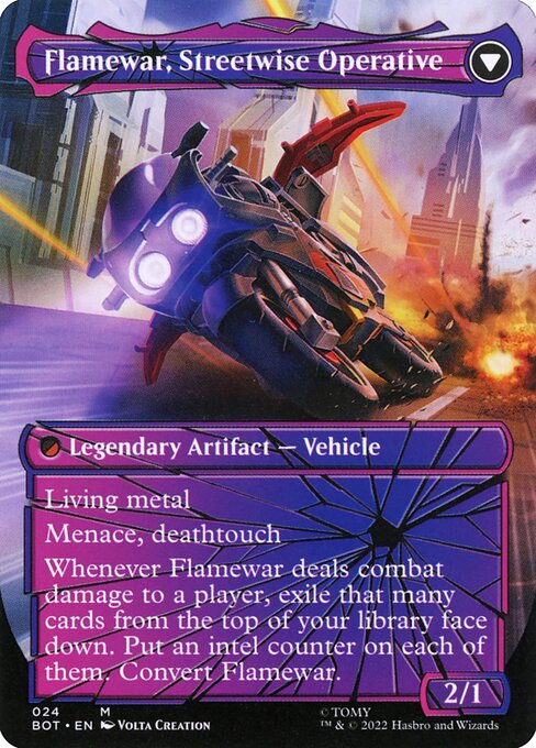Flamewar, Brash Veteran // Flamewar, Streetwise Operative - Verso