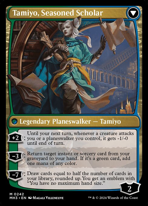 Tamiyo, Inquisitive Student // Tamiyo, Seasoned Scholar - Verso