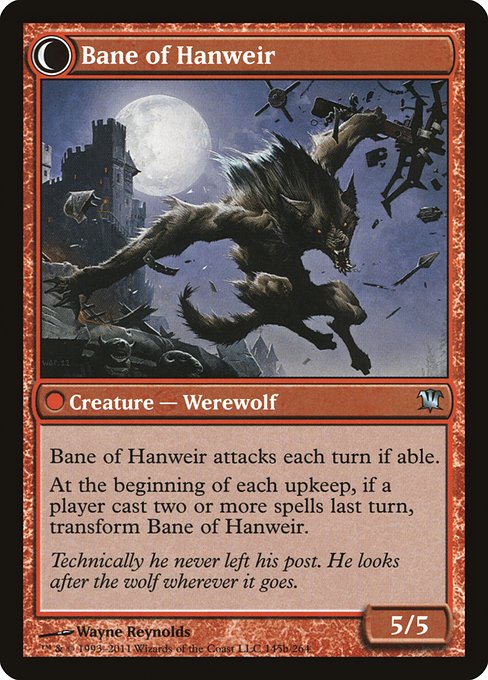 Hanweir Watchkeep // Bane of Hanweir - Verso